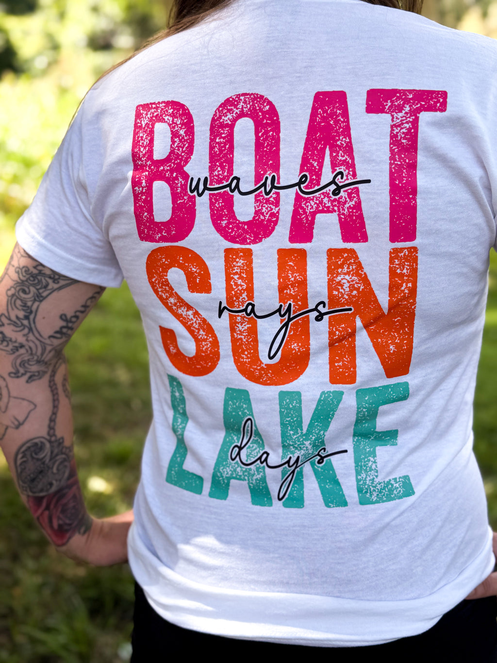 Boat Waves, Sun Rays, Lake Days