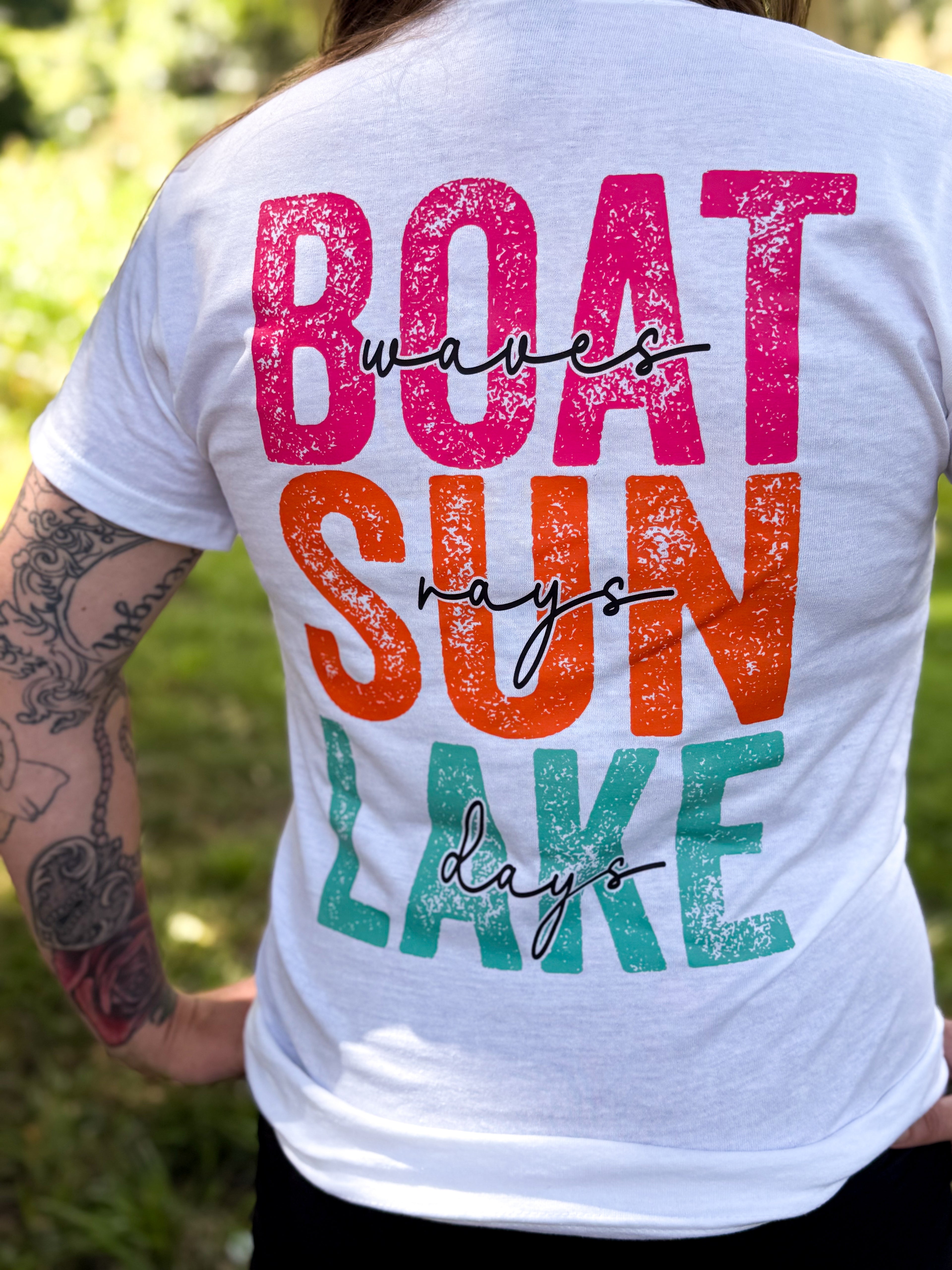 Boat Waves, Sun Rays, Lake Days