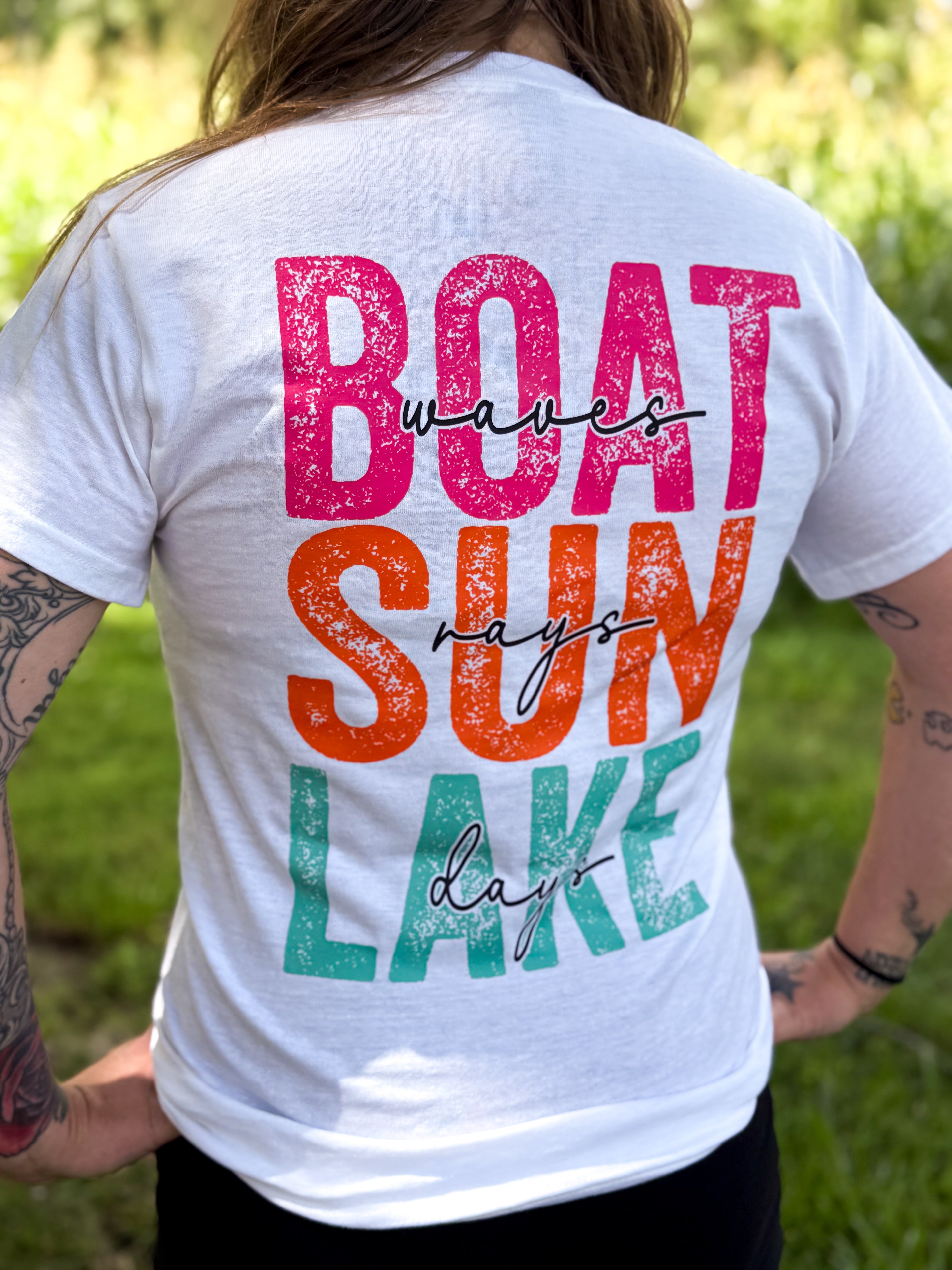 Boat Waves, Sun Rays, Lake Days