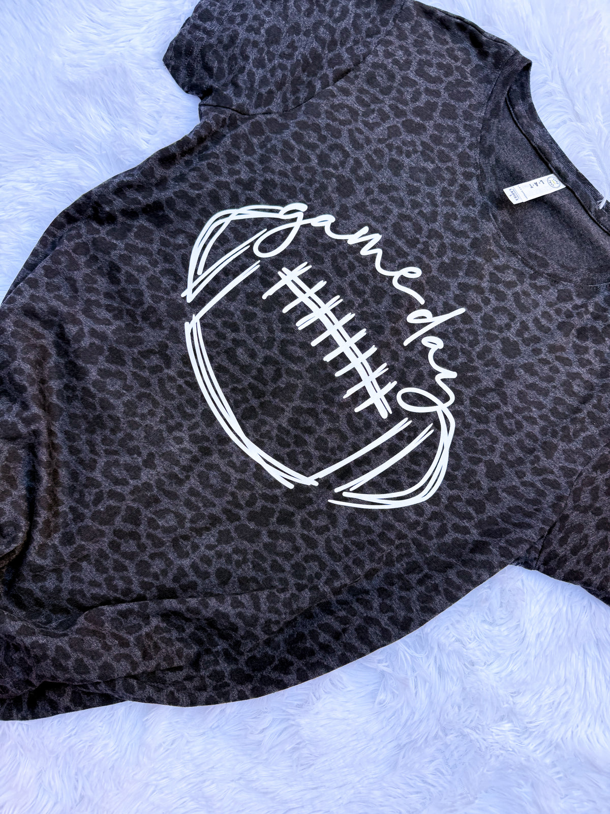 Adult Leopard Game Day Medium Long Sleeve T-Shirt