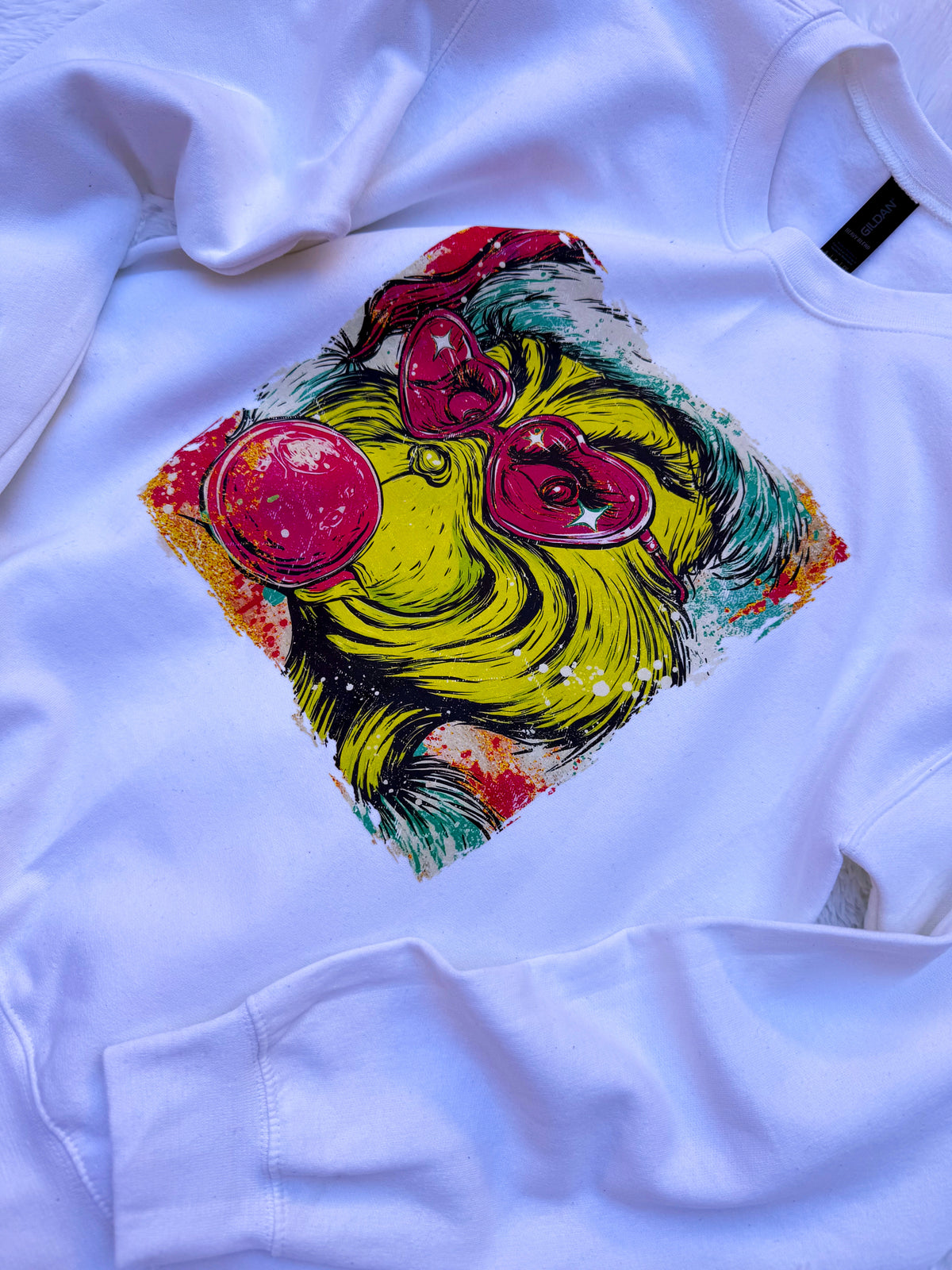 Adult Bubblegum Grinch White Small T-Shirt