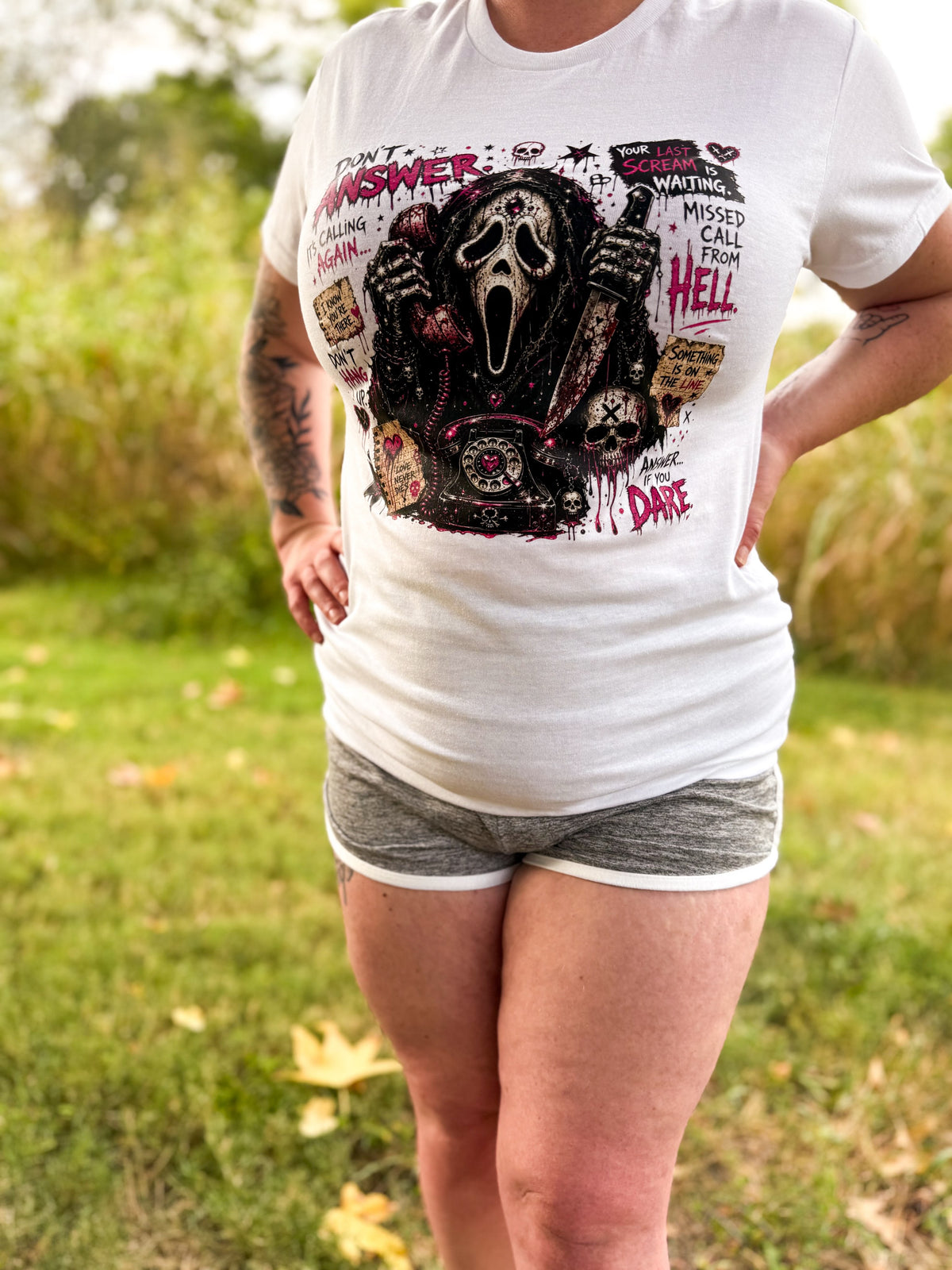 Adult Blinged Ghostface White Small T-Shirt