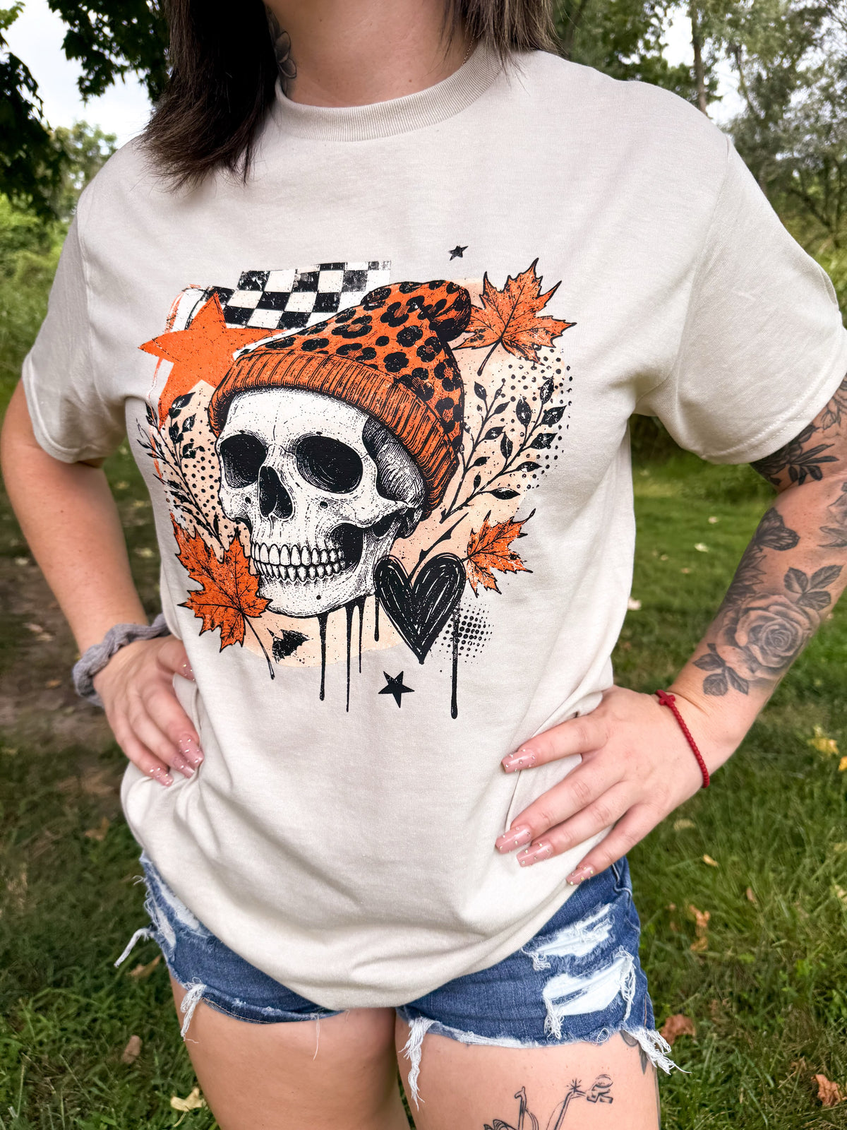 Adult Pretty & Dead Beige Medium T-Shirt