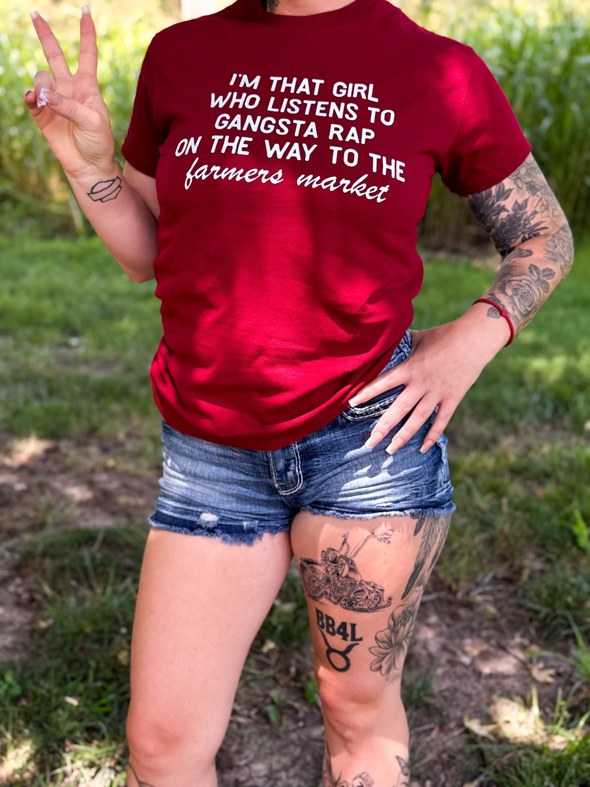 Adult Gangsta Rap & Farmer’s Market Small T-Shirt